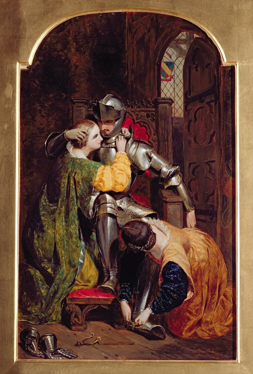Návrat rytíře (The Return of the Crusader), 1846 od Frederick Richard Pickersgill