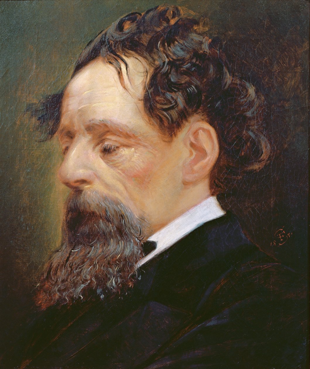 Portrét Charlese Dickense (1812-70) 1871 od Frederick Sargent