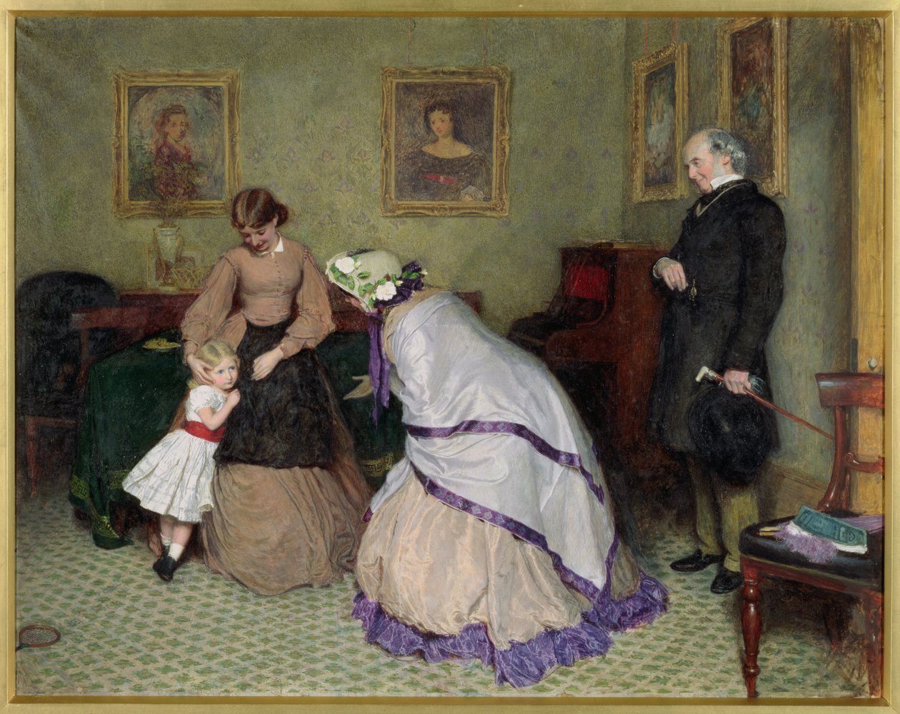 Podivné tváře (wc a barva karoserie na papíře) od Frederick Walker