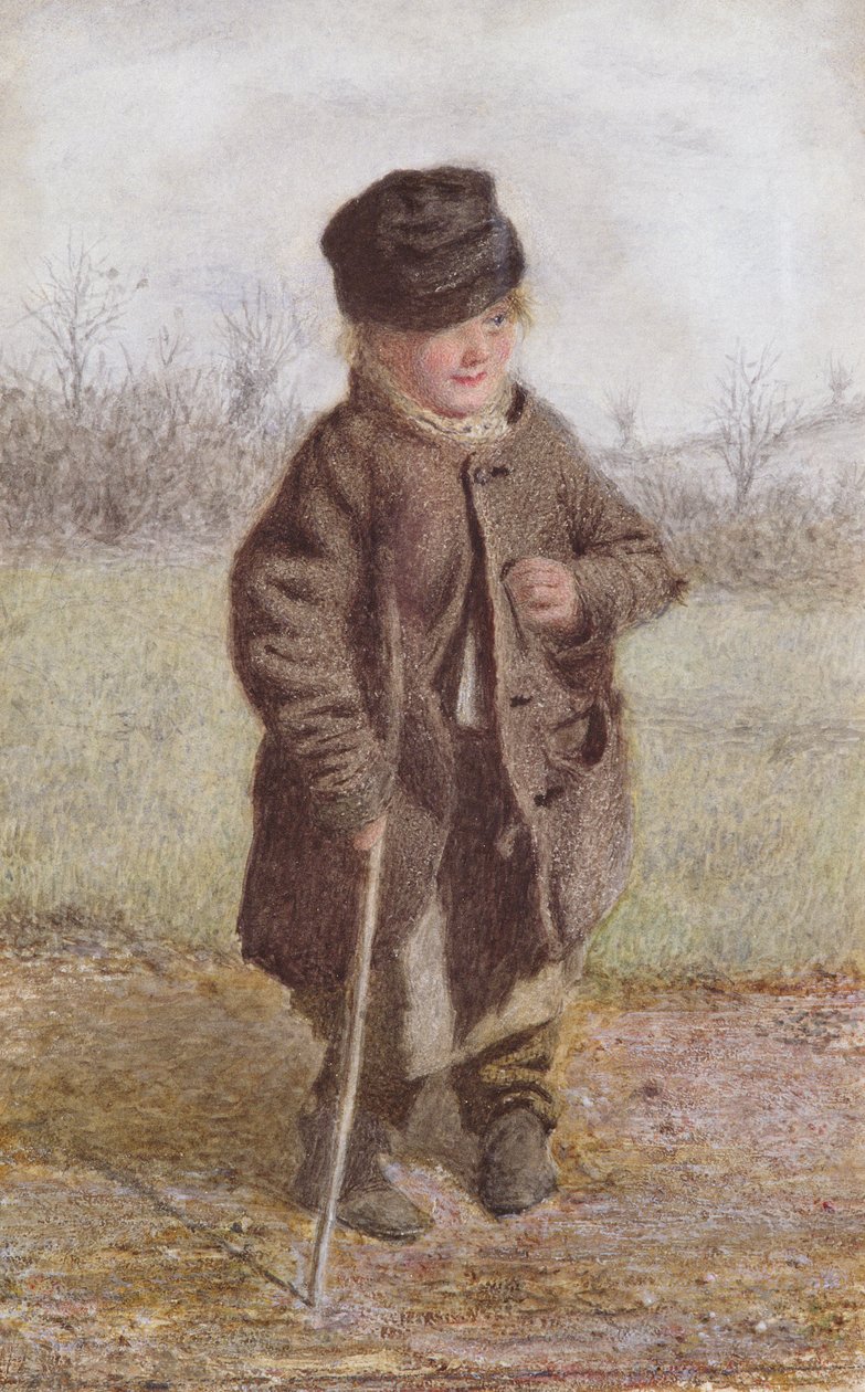 The Croydon Cowboy (wc na papíře) od Frederick Walker