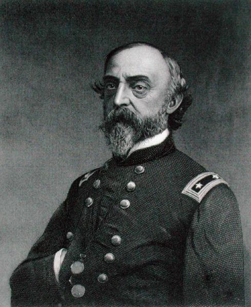George Gordon Meade (1815-72) vyryl Robert E. Whitechurch (1814-c.83) po fotografii (rytina) od Frederick (after) Gutekunst