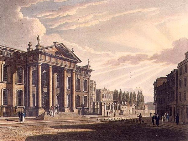 Exteriér Clarendon Printing House, ilustrace z 