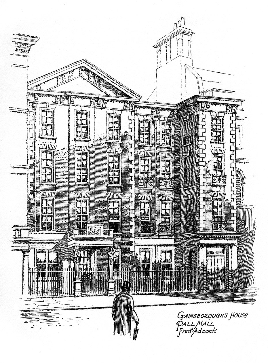 Gainsboroughs dům, Pall Mall, Londýn, 1912 od Frederick Adcock