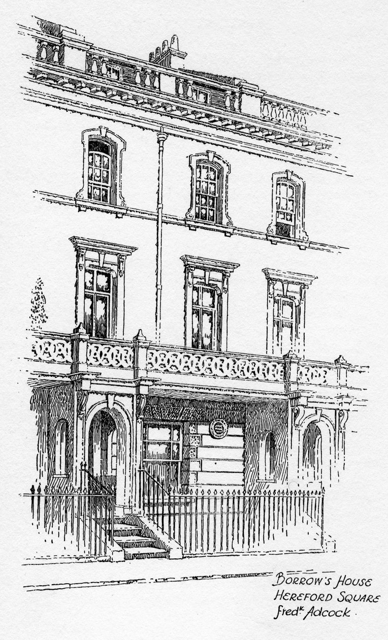 Dům George Borrowse, Hereford Square, Londýn, 1912 od Frederick Adcock