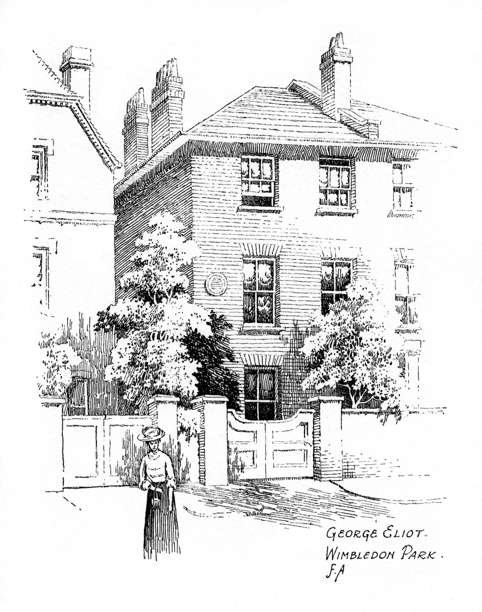 Dům George Eliotse, Wimbledon Park, Londýn, 1912 od Frederick Adcock