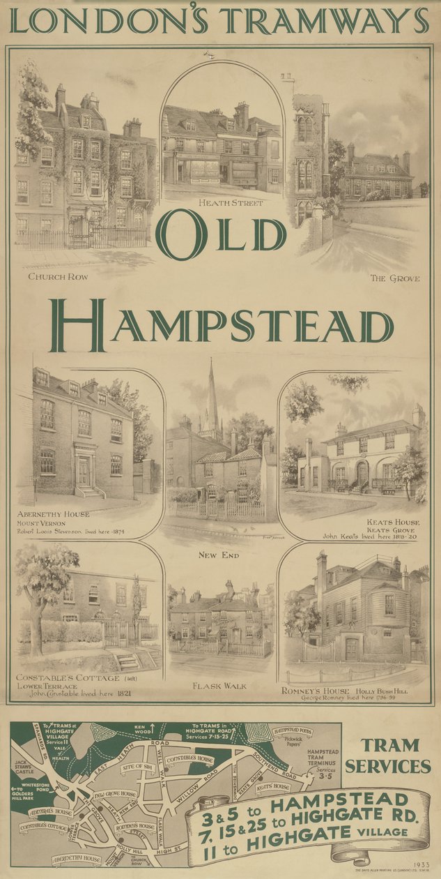 Old Hampstead, Tramvajová doprava od Frederick Adcock