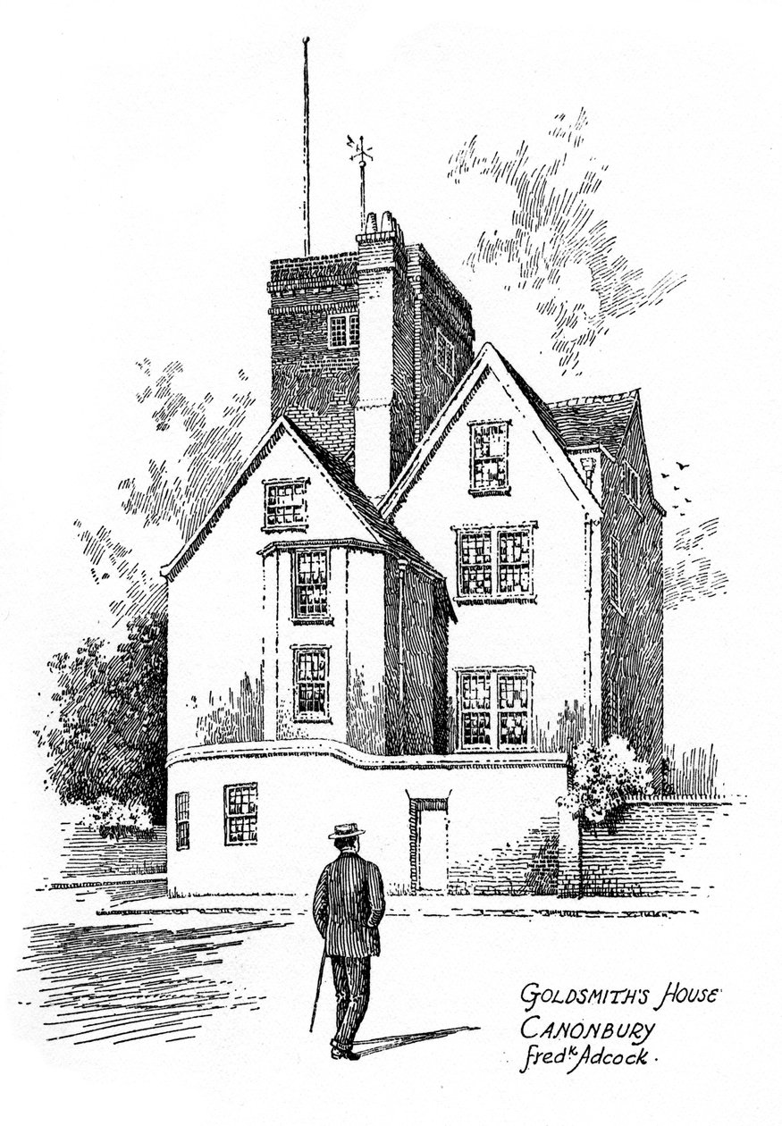 Dům Olivera Goldsmithů, Canonbury, Islington, 1912 od Frederick Adcock