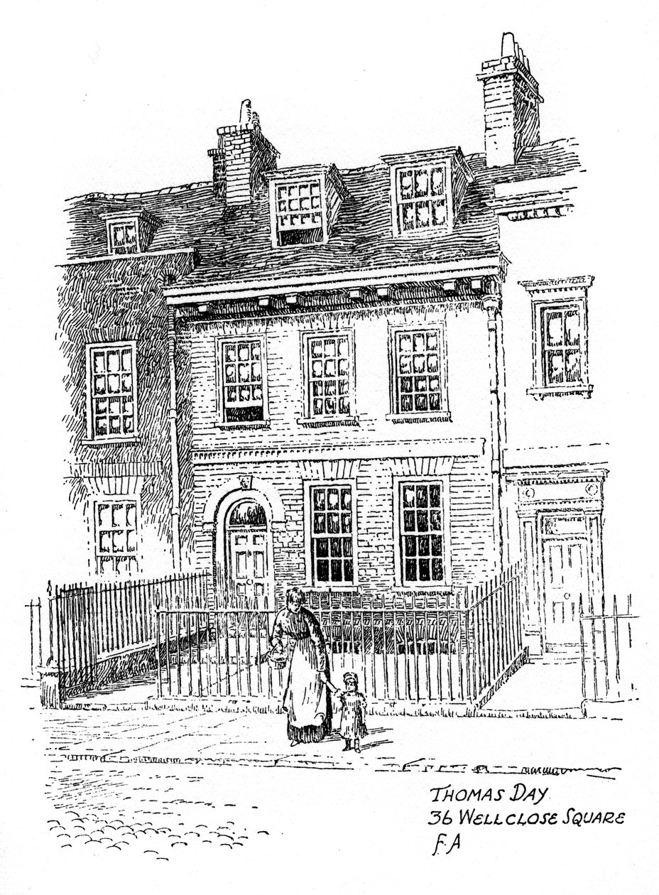 Dům Thomase Days, 36 Wellclose Square, Whitechapel, Londýn, 1912. od Frederick Adcock