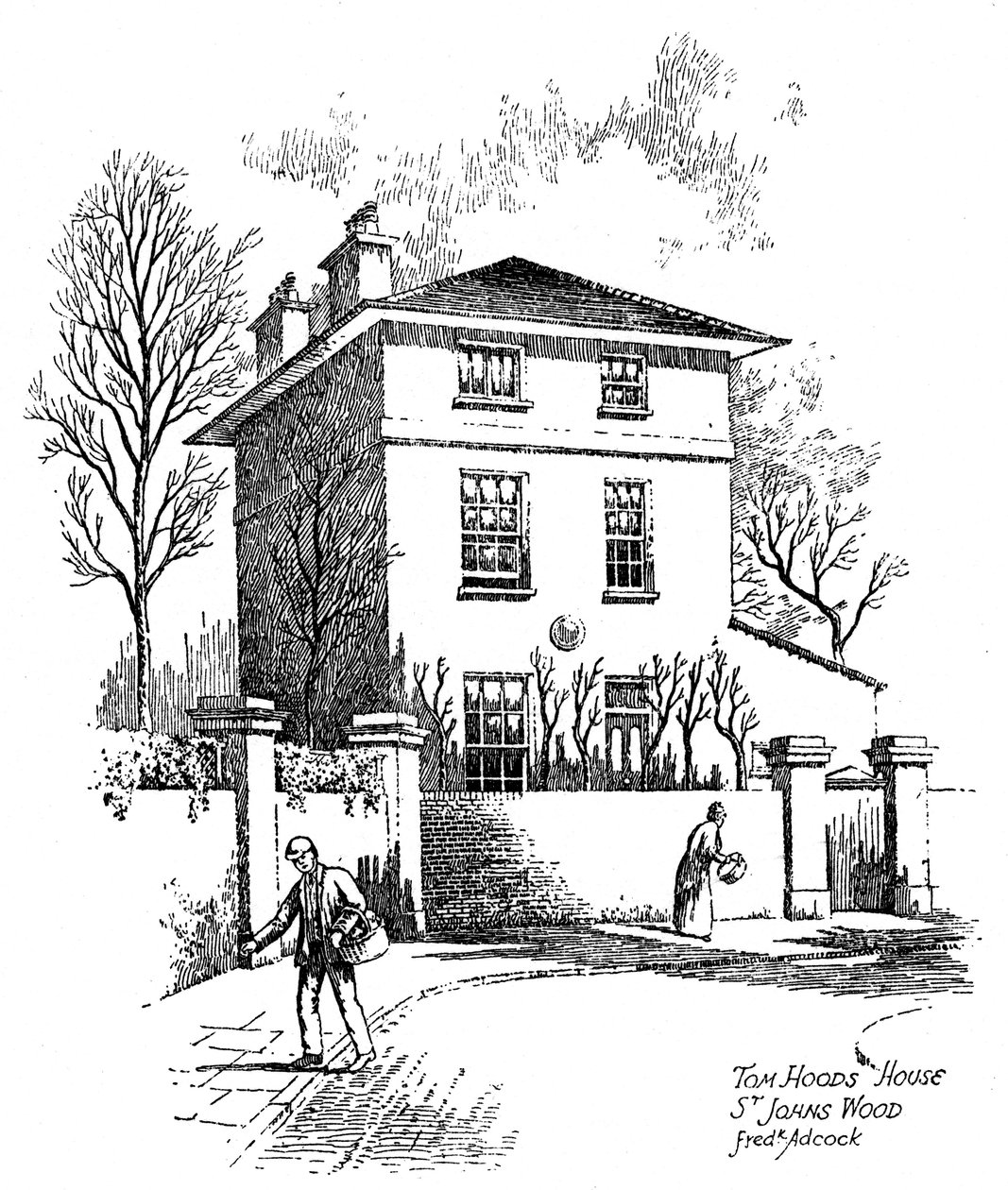 Dům Thomase Hoodse, St Johns Wood, Londýn, 1912 od Frederick Adcock