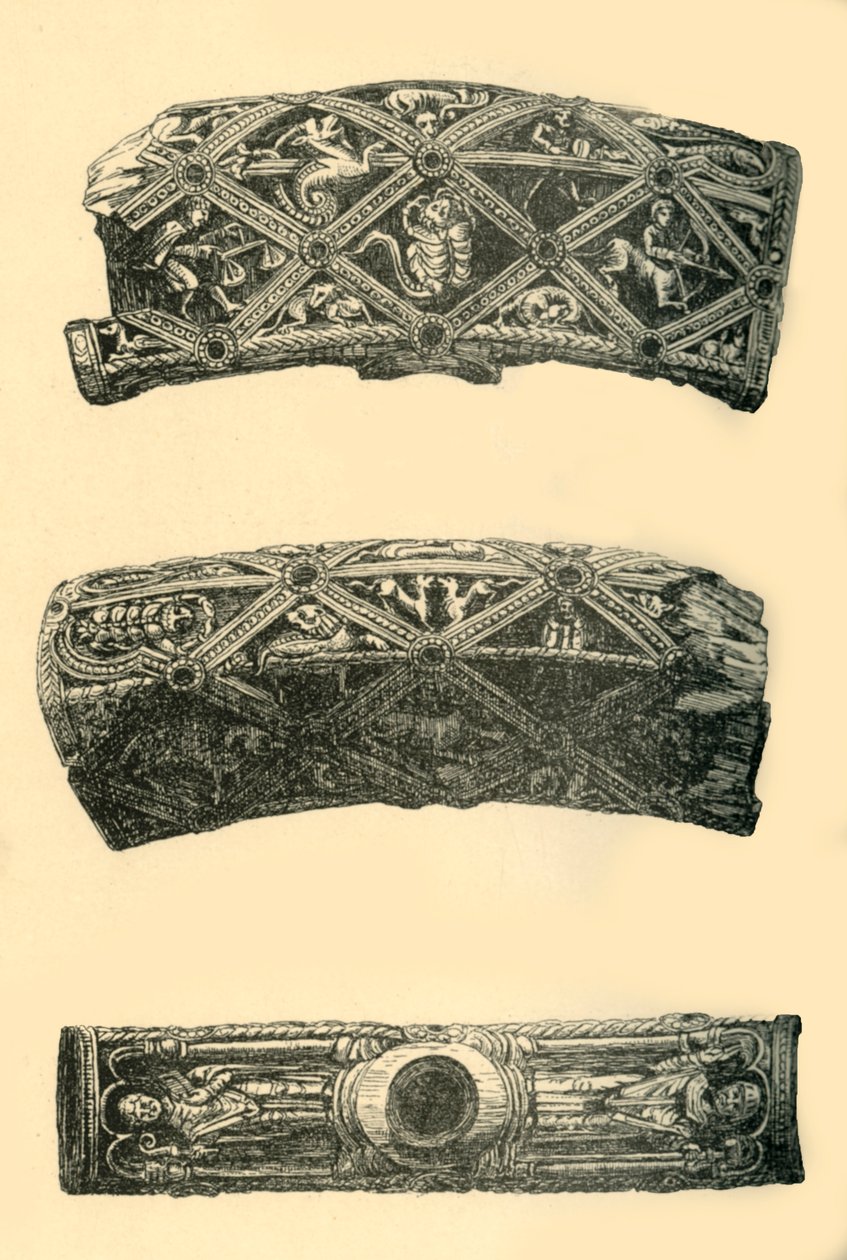 Hlava kříže Tau, c1140-1150, 1881. od Frederick Albert Slocombe