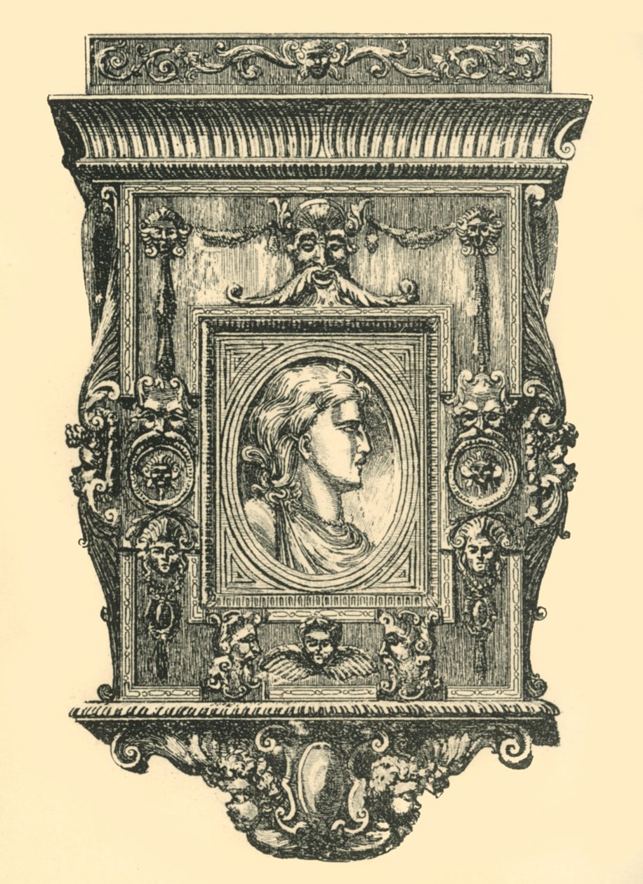 Rám zrcadla z ořechového dřeva, počátek poloviny 19. století, 1881. od Frederick Albert Slocombe