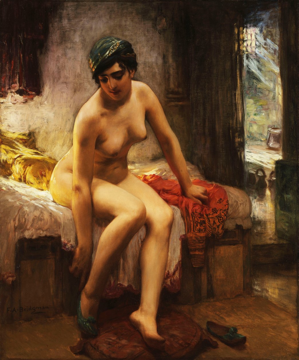 Alžírská prostitutka, od Frederick Arthur Bridgman