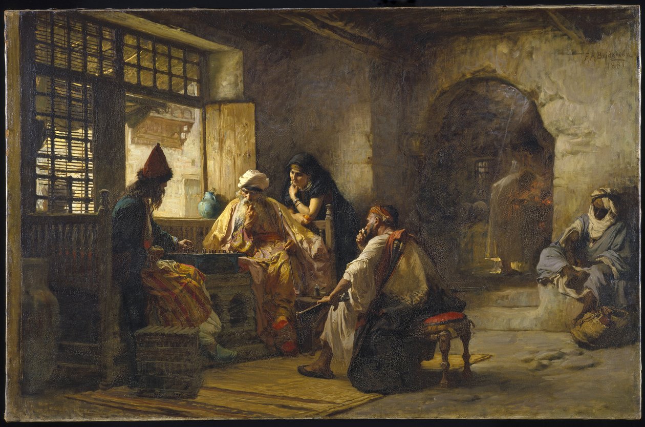 Zajímavá hra, 1881 od Frederick Arthur Bridgman