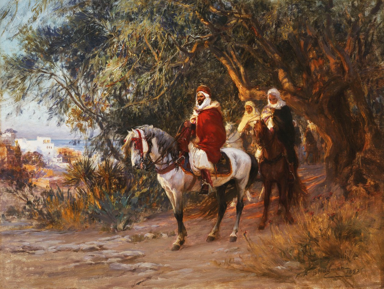 Arabové na koni, 1892 od Frederick Arthur Bridgman