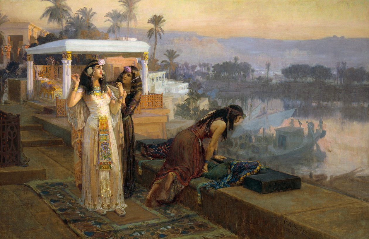 Kleopatra na terasách Philae od Frederick Arthur Bridgman