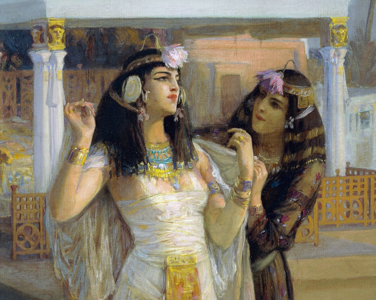 Kleopatra na terasách Philae od Frederick Arthur Bridgman