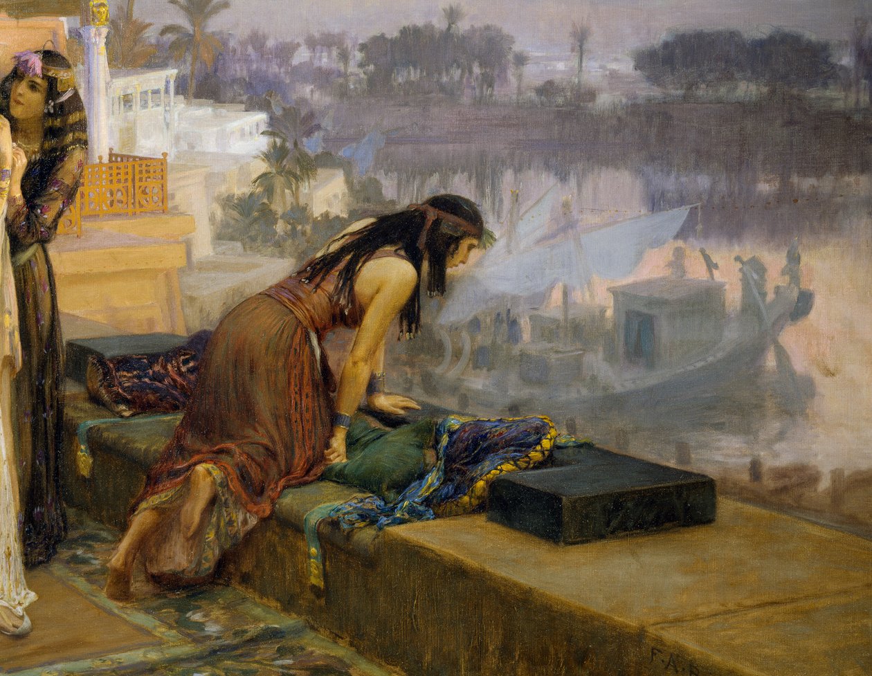 Kleopatra na terasách Philae od Frederick Arthur Bridgman
