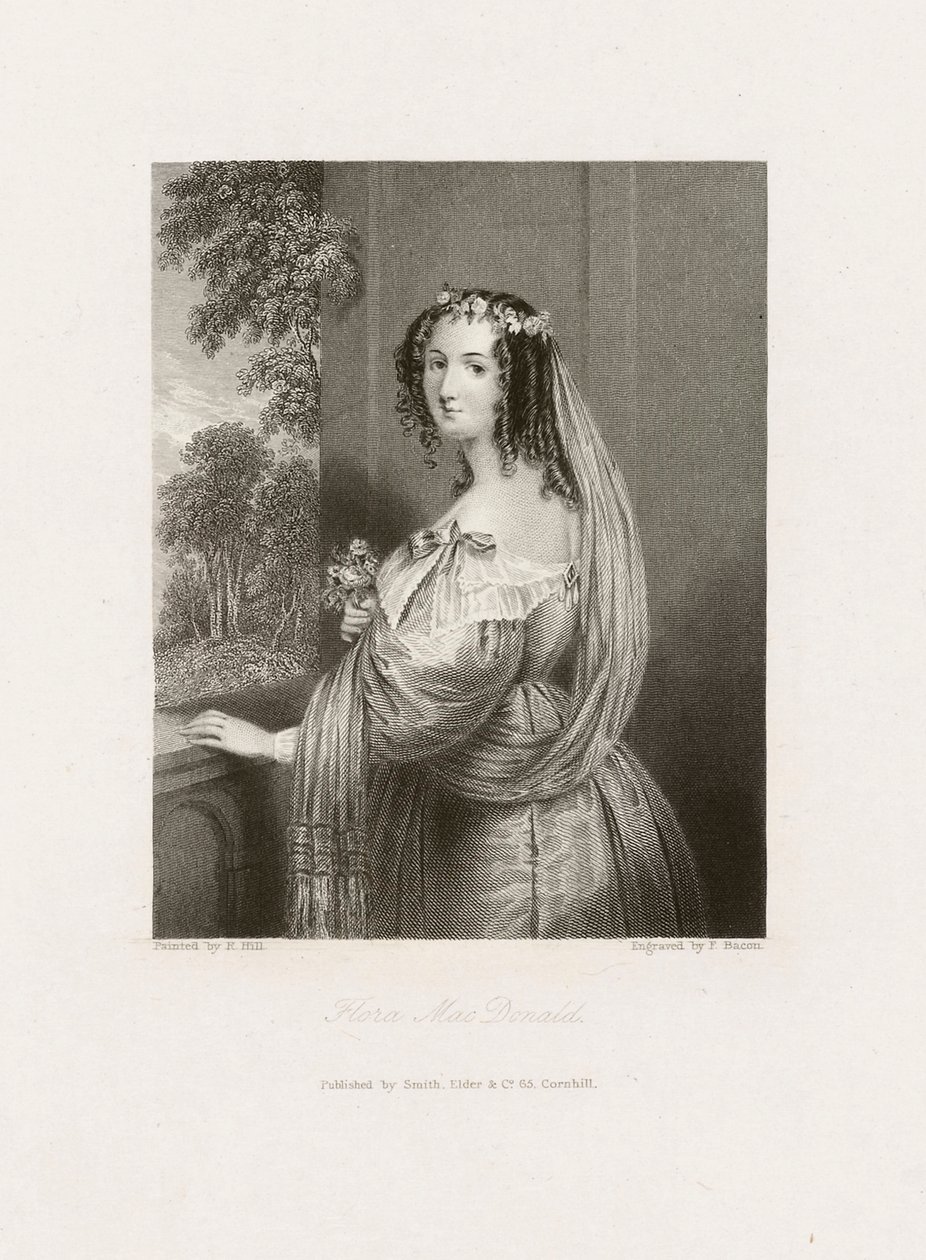 Flora MacDonald, cca 1850 (tisk) od Frederick Bacon