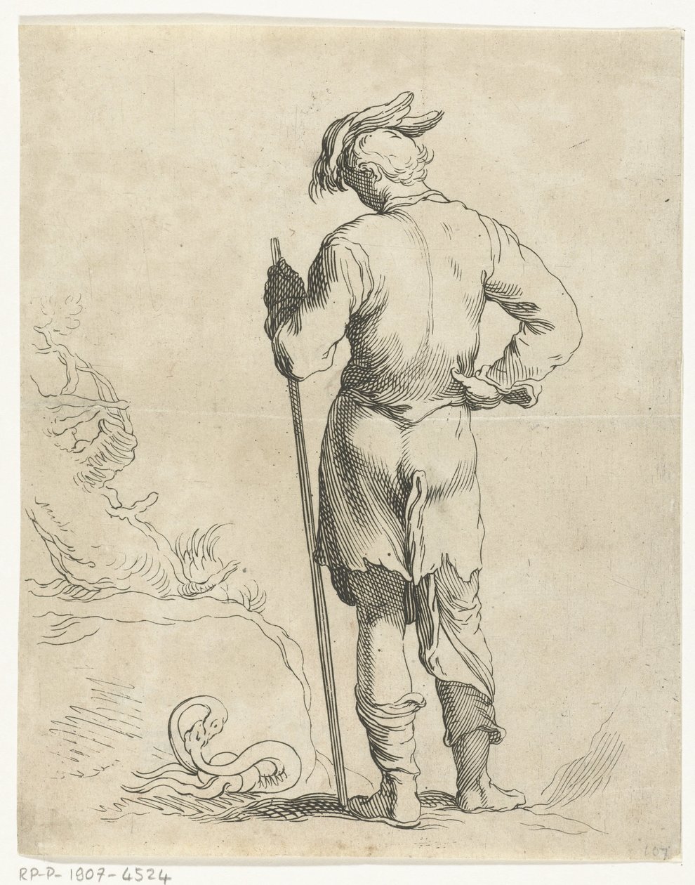 stojící muž Kniha kreslení Abrahama Bloemaerta (název série) od Frederick Bloemaert