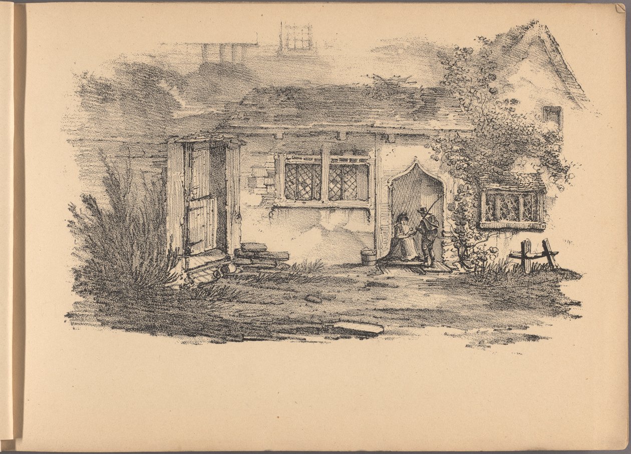 Jedna ze série šedesáti náčrtů chalup. Londýn, 1825. od Frederick Calvert