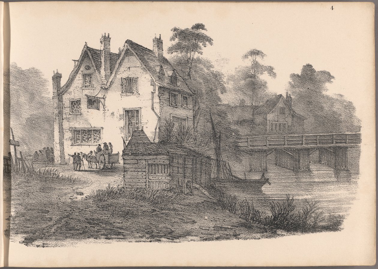 Jedna ze série šedesáti náčrtů chalup. Londýn, 1825. od Frederick Calvert