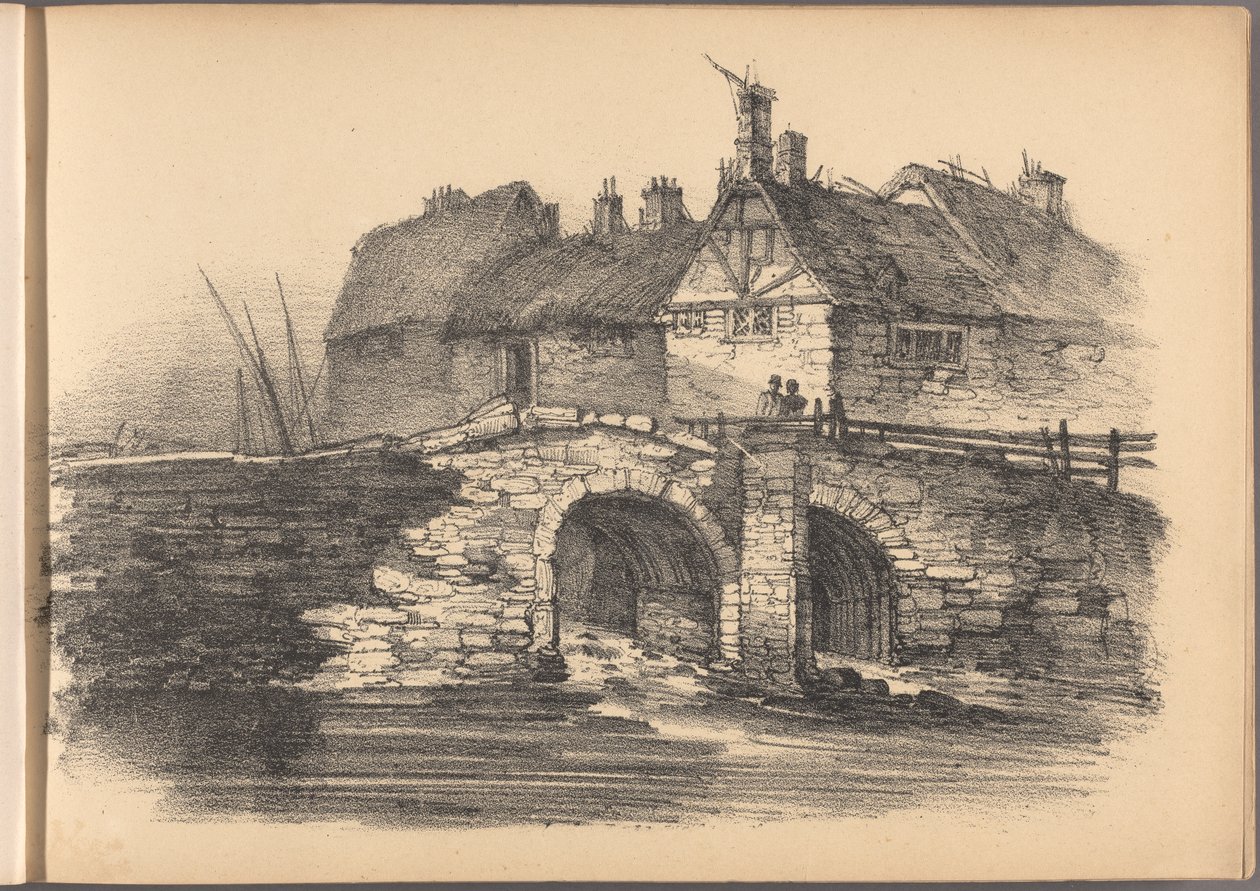 Jedna ze série šedesáti náčrtů chalup. Londýn, 1825. od Frederick Calvert