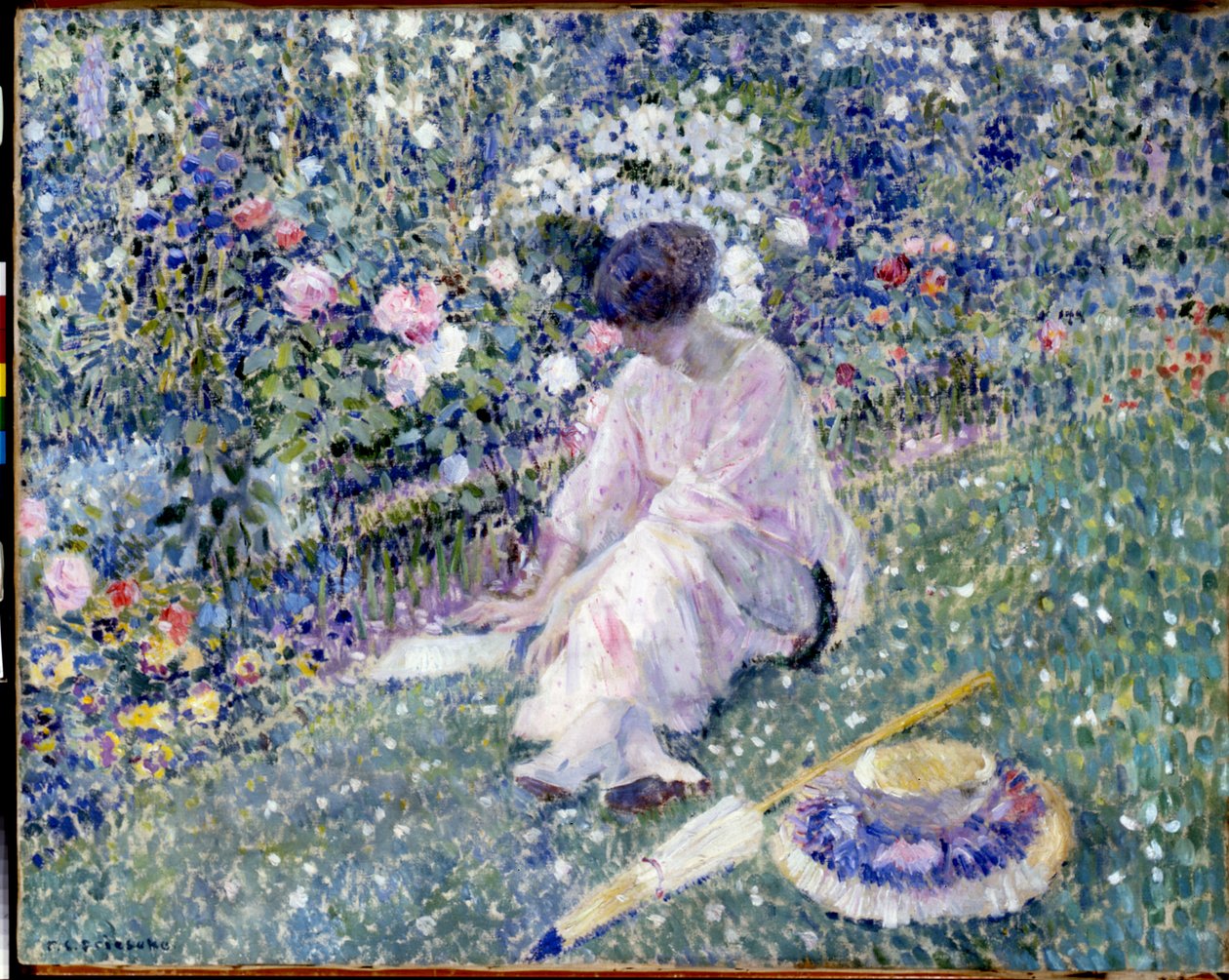 Zahrada v červnu od Frederick Carl Frieseke