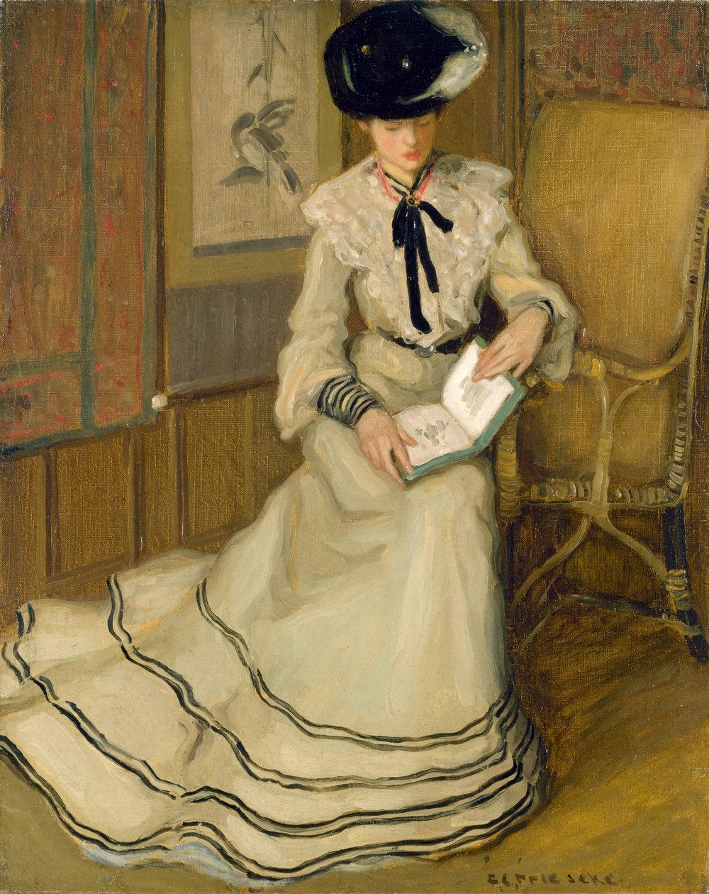 Dívčí čtení, kolem 1903-04 od Frederick Carl Frieseke