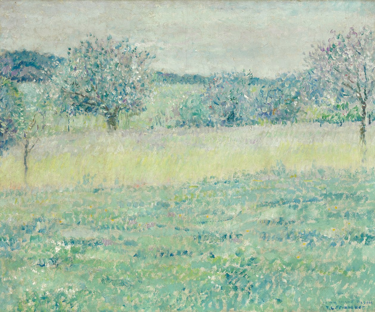 Krajina Giverny od Frederick Carl Frieseke