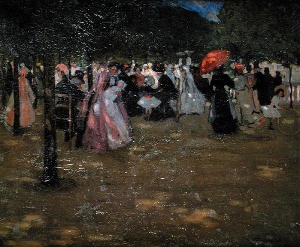 Lucemburské zahrady od Frederick Carl Frieseke