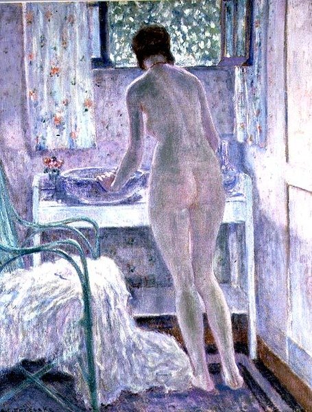 Ranní toaleta (olej na plátně) od Frederick Carl Frieseke