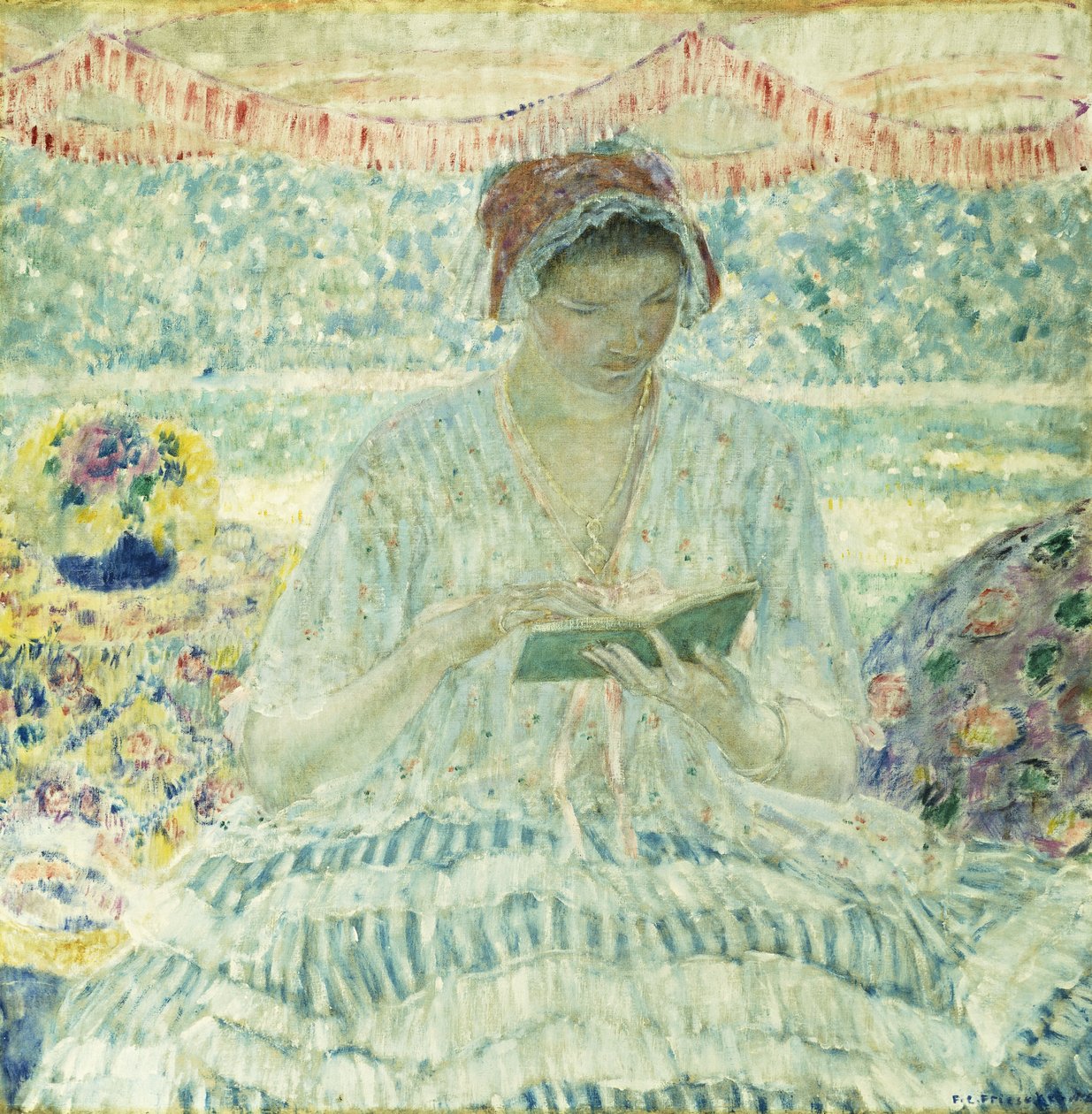 Letní čtení od Frederick Carl Frieseke