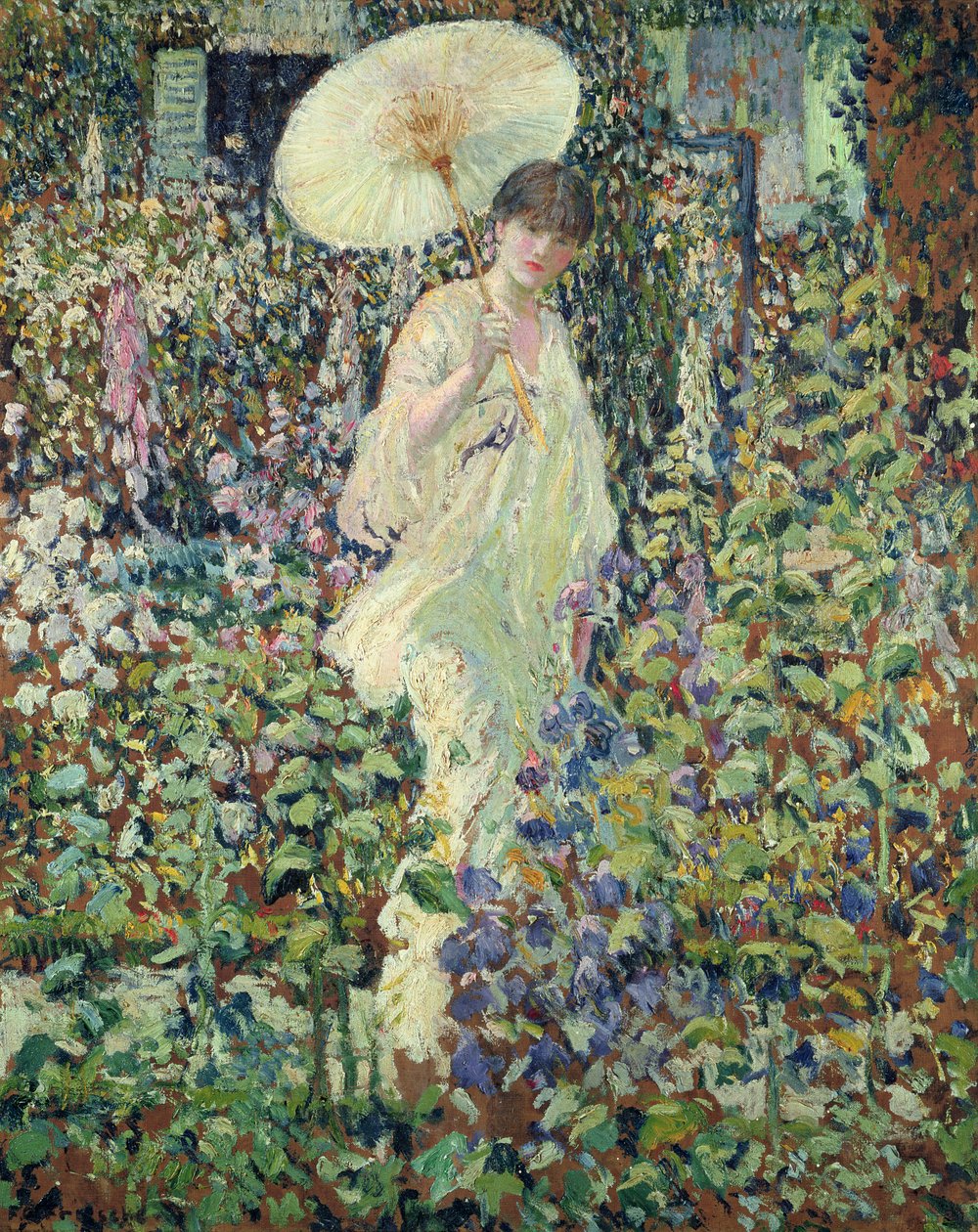 Slunce a vítr (olej na plátně) od Frederick Carl Frieseke