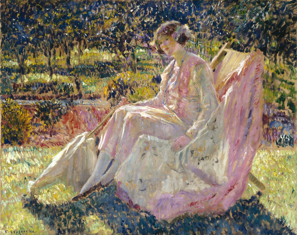 Sluneční lázně, kolem roku 1913 od Frederick Carl Frieseke