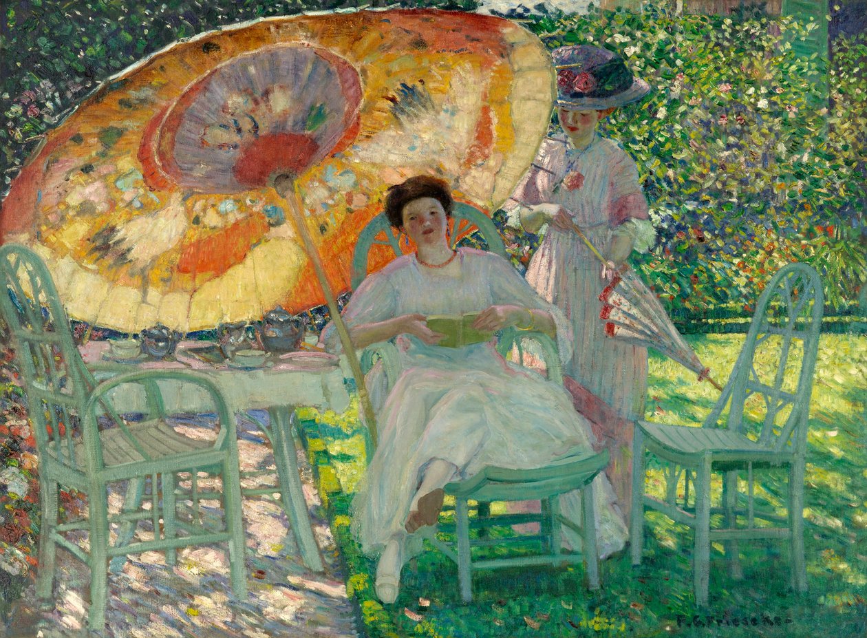 Zahradní slunečník, kolem roku 1910 od Frederick Carl Frieseke
