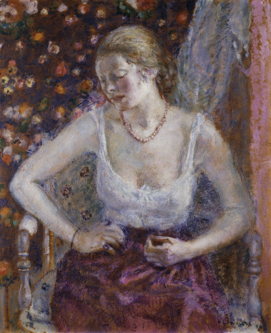 Žena oblékání od Frederick Carl Frieseke