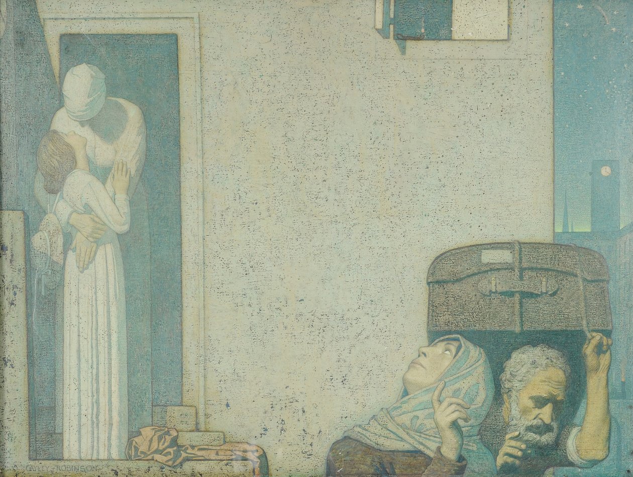 The Farewell, cca 1907 (tempera na plátně) od Frederick Cayley Robinson