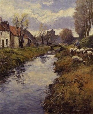 Od The Banks of the Loing, Montigny od Frederick Charles Vipont Ede