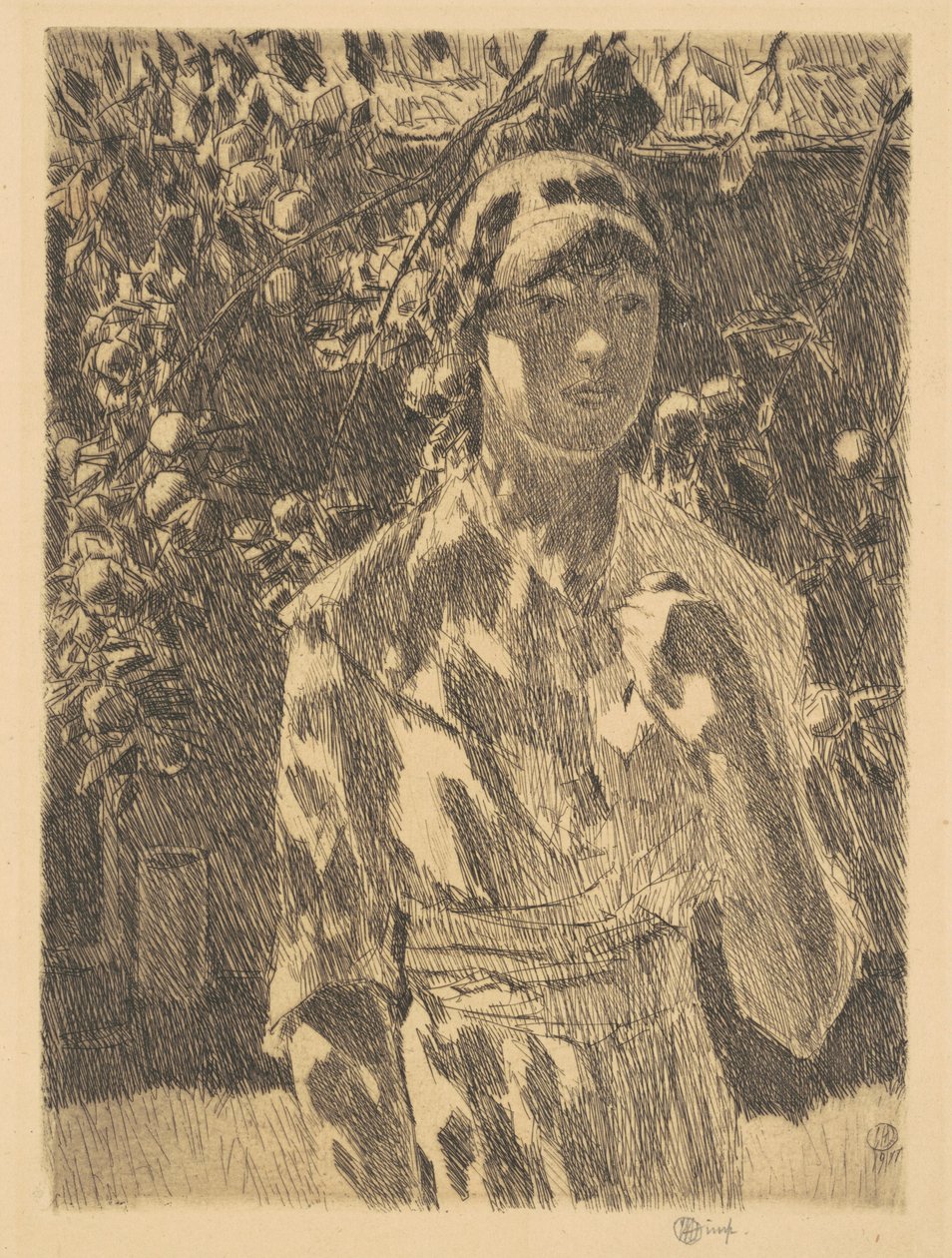 Helen Burke, 1917. od Frederick Childe Hassam