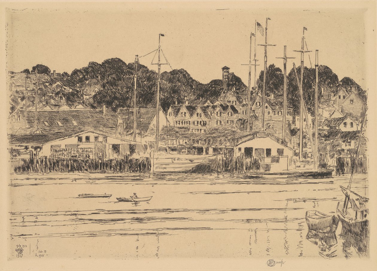 Inner Harbor, Gloucester, 1923. od Frederick Childe Hassam