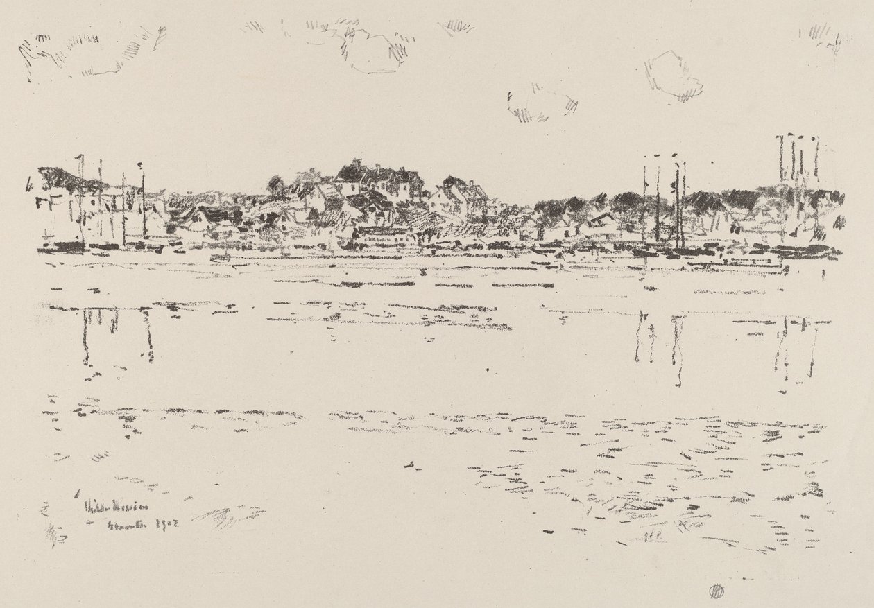 Vnitřní přístav, c. 1918. od Frederick Childe Hassam