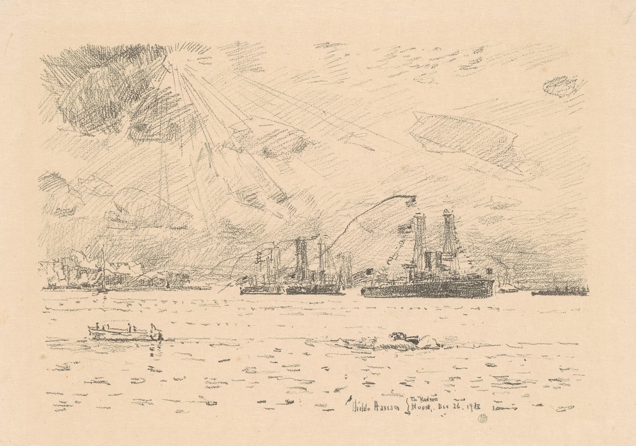 Návrat flotily, 1918. od Frederick Childe Hassam