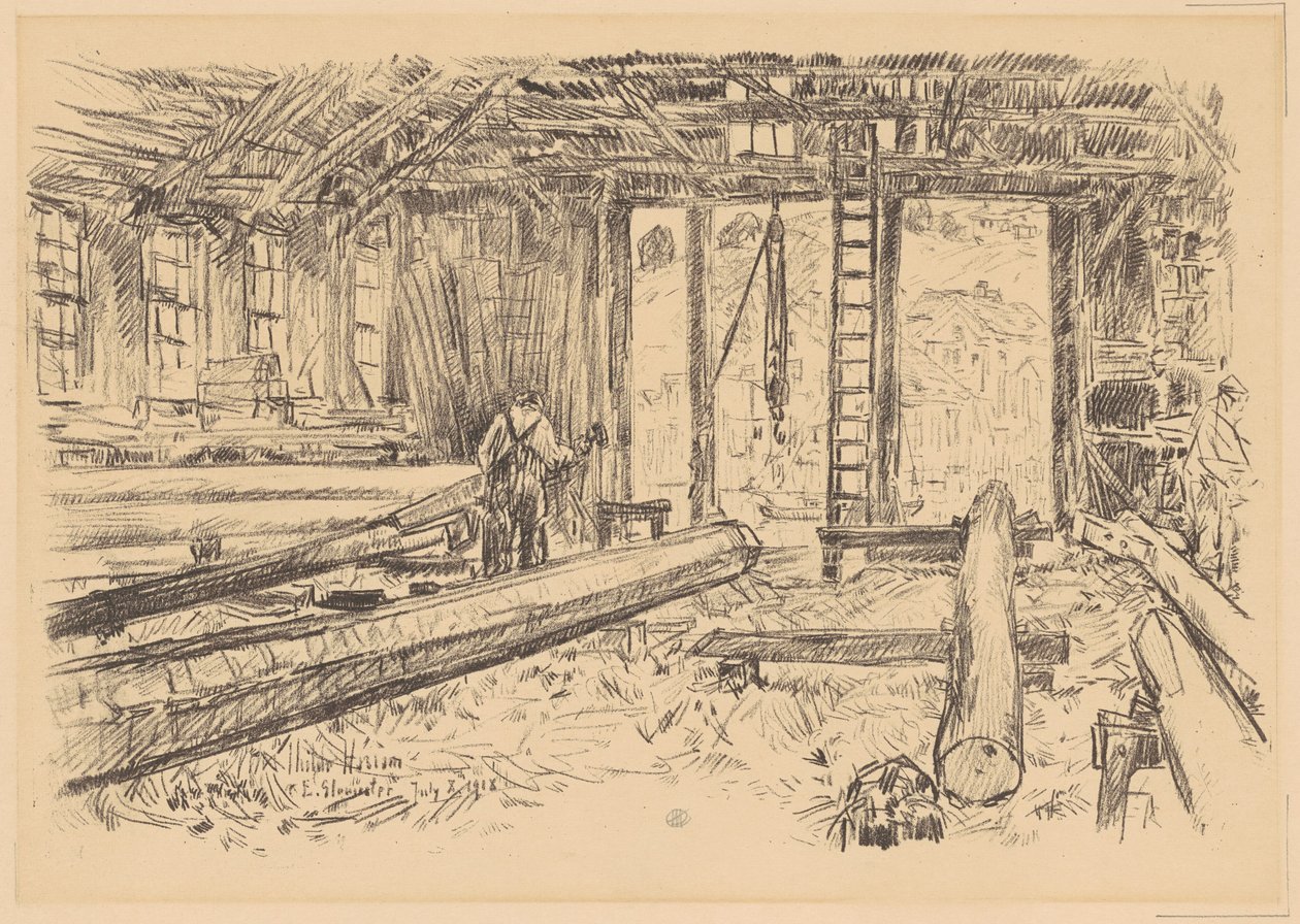 The Spar Shop, Gloucester, 1918. od Frederick Childe Hassam