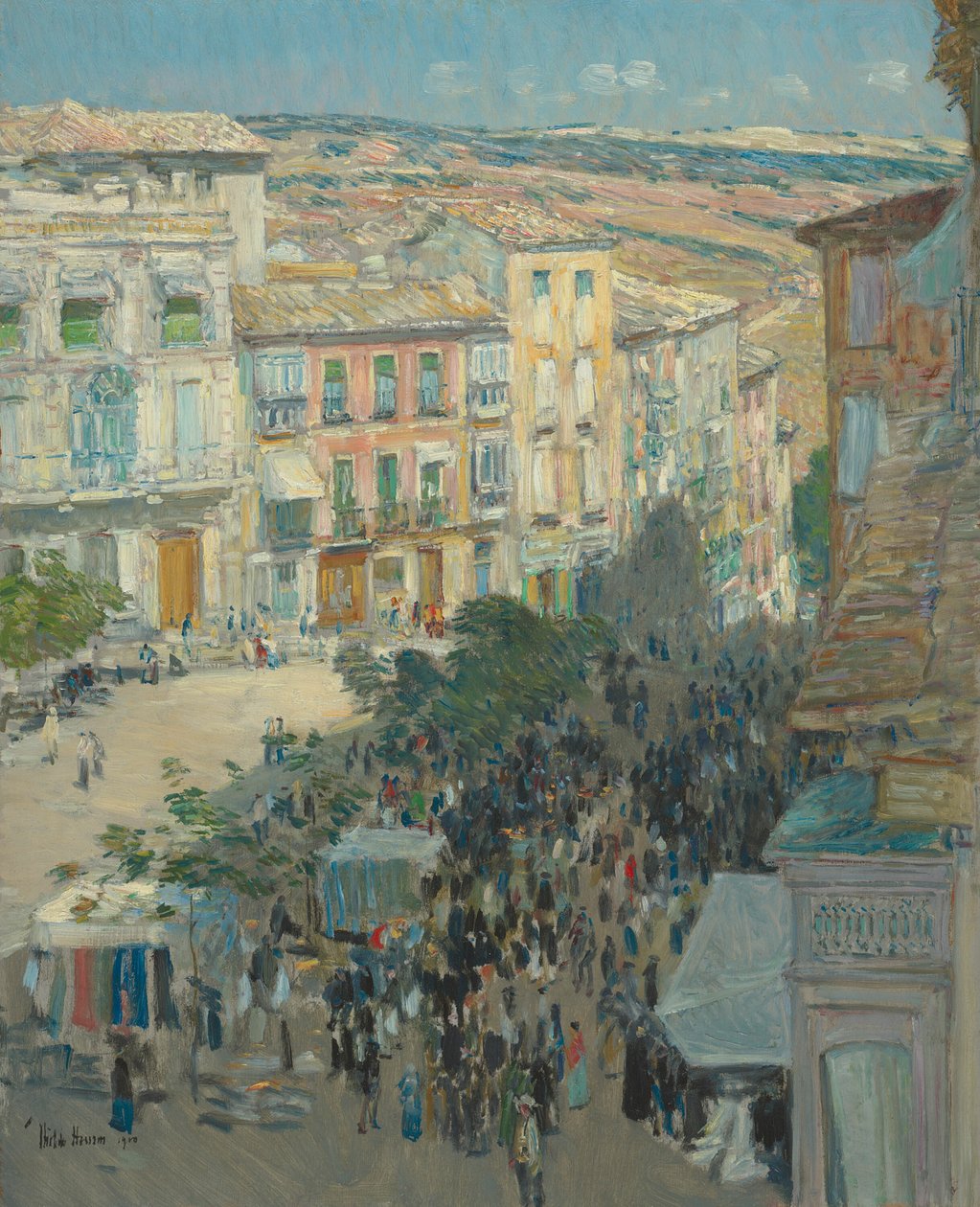 Pohled na jihofrancouzské město, 1910. od Frederick Childe Hassam