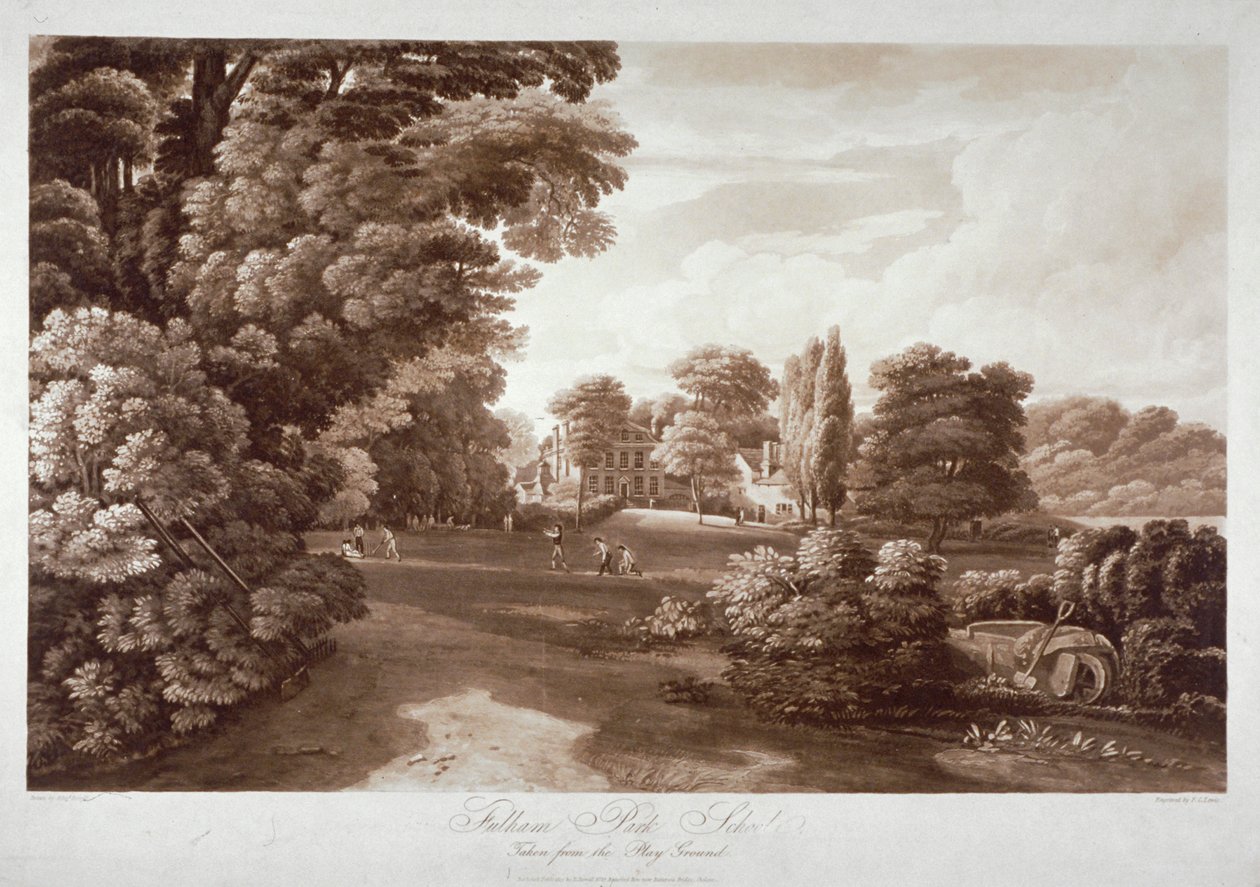 Fulham Park School, Londýn, 1813 od Frederick Christian Lewis