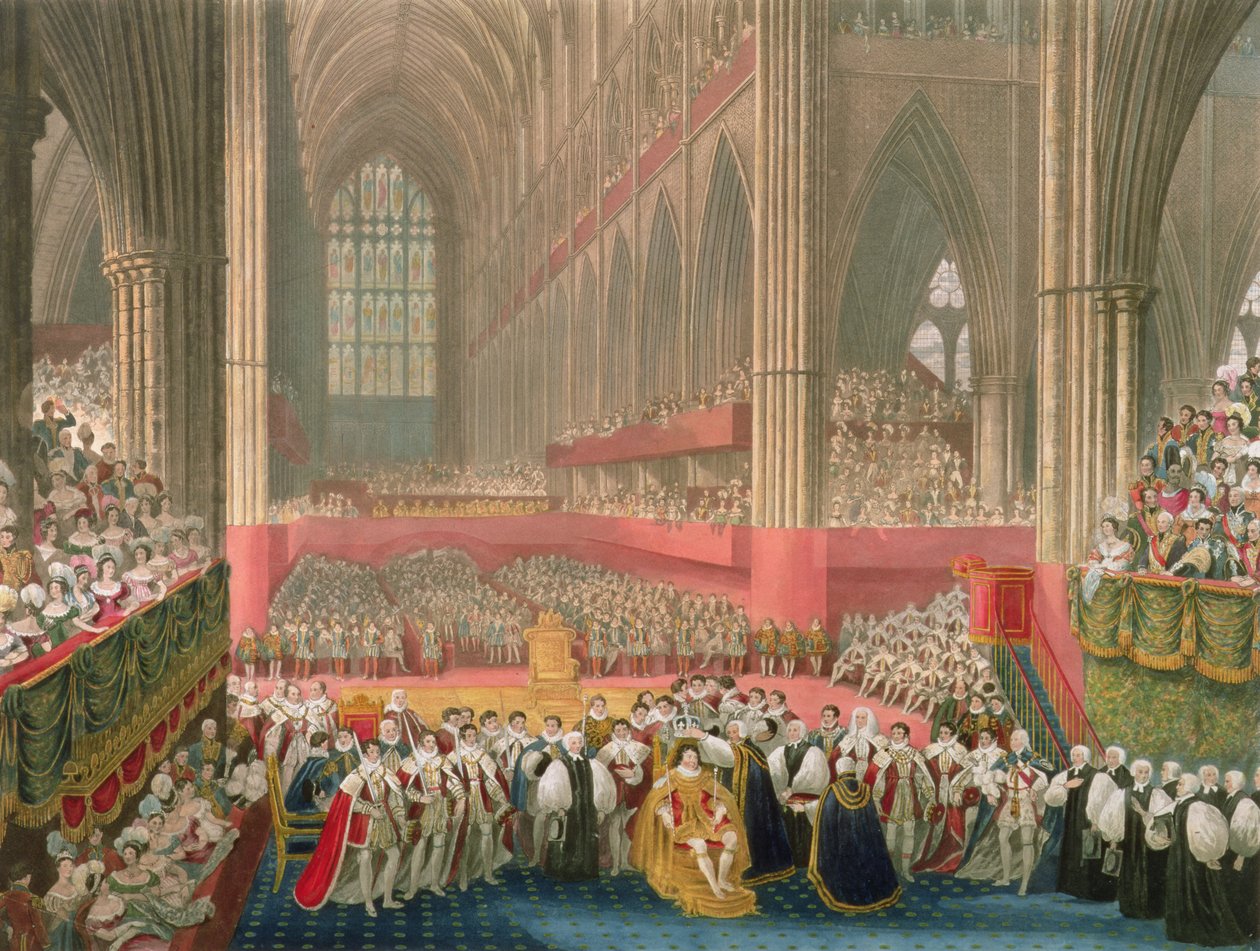 Korunovace Jiřího IV ve Westminsterském opatství 1824 od Frederick Christian Lewis