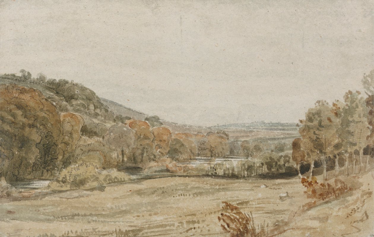 Řeka Tamar, poblíž Endsleigh, Devon od Frederick Christian Lewis the Elder