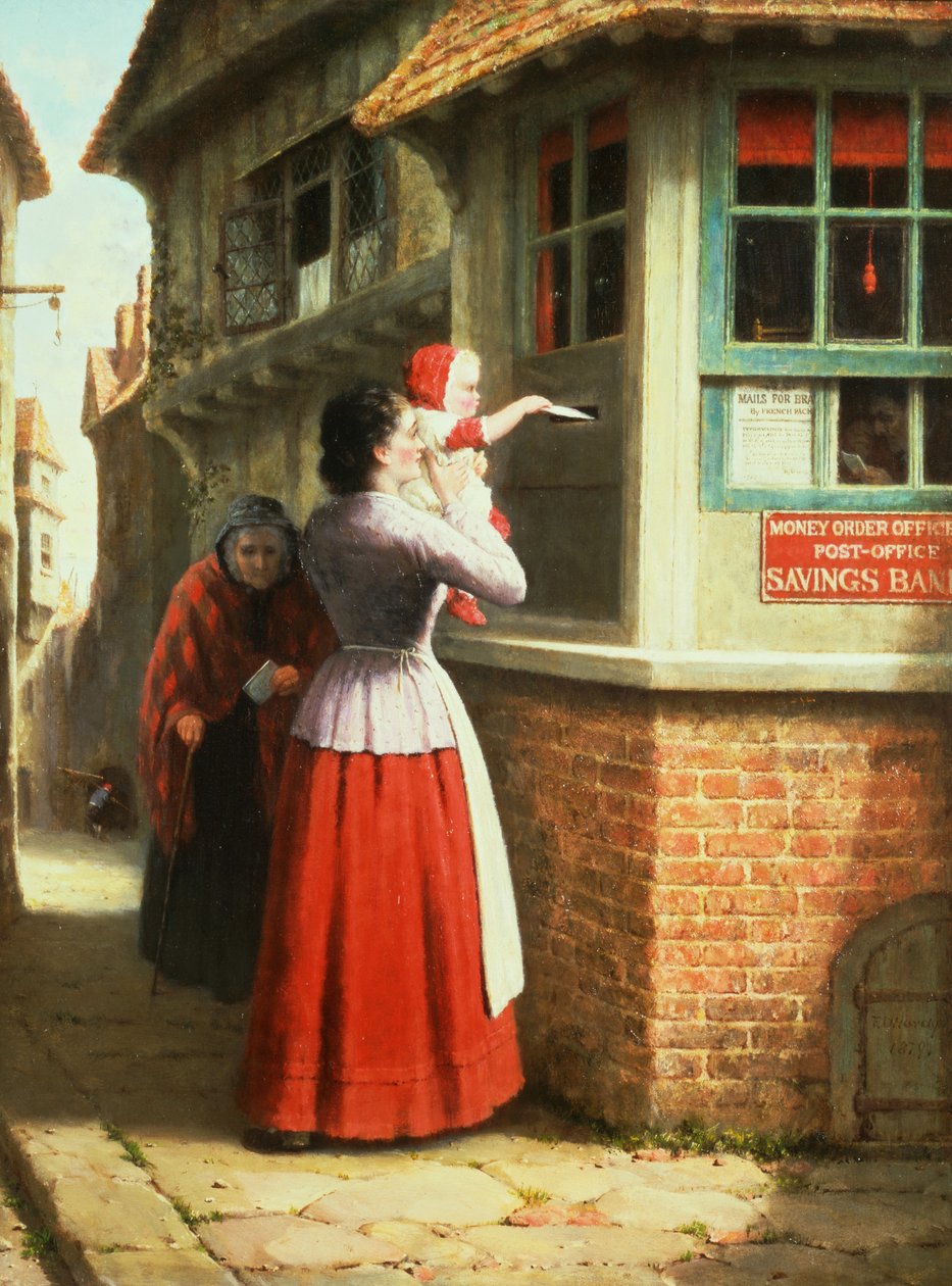 Zaslání dopisu, 1879 od Frederick Daniel Hardy