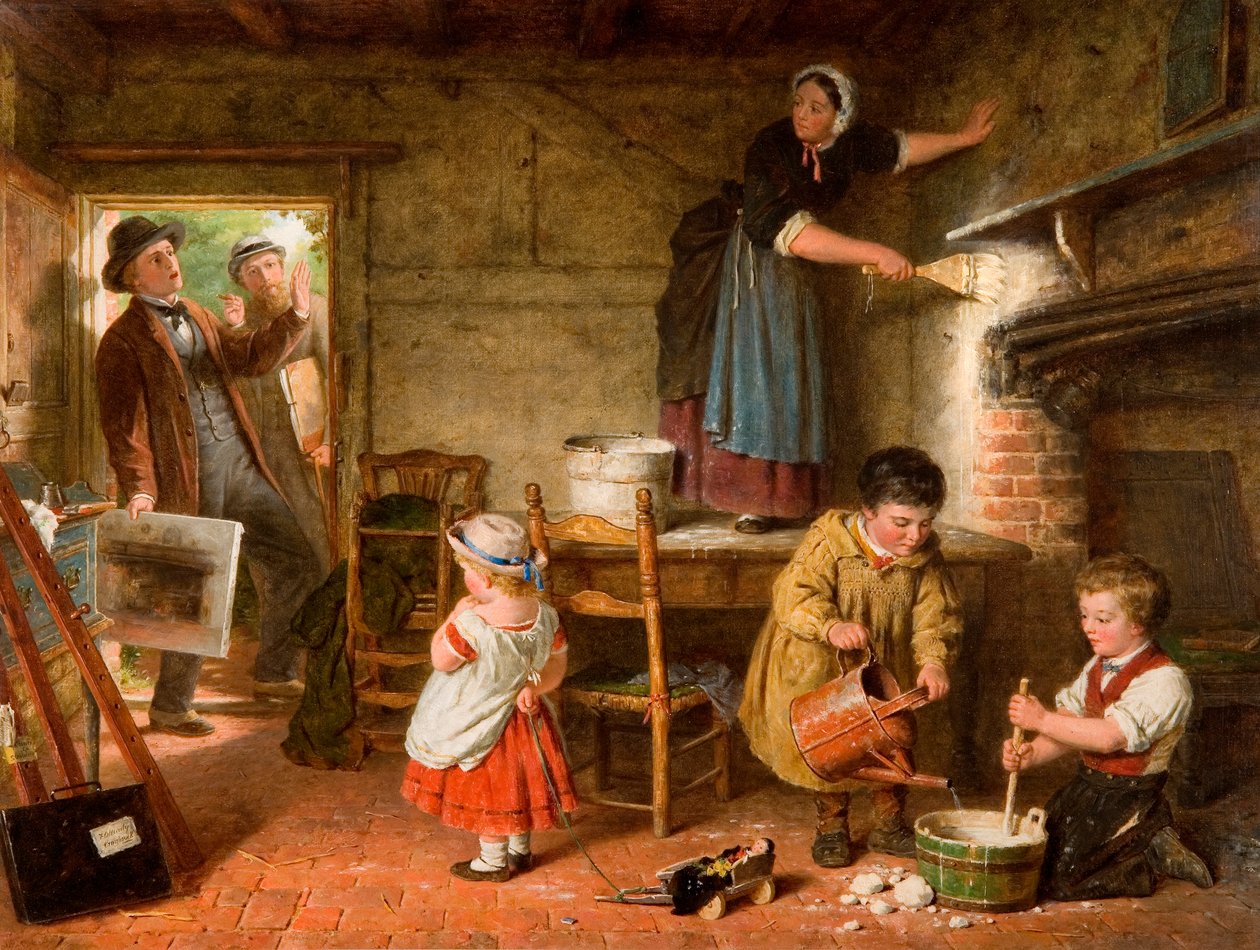 Rozrušený umělec, 1866 od Frederick Daniel Hardy
