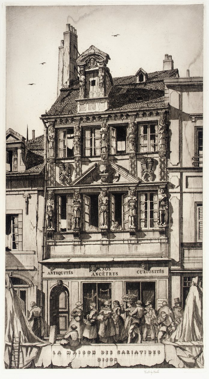 La Maison des Cariatides, Dijon od Frederick G. Hall